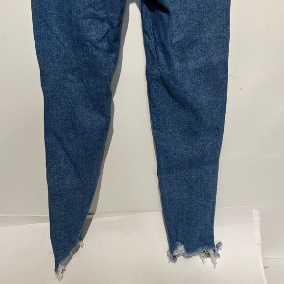 American Eagle Outfitters Women's Blue Stretch Skinny Distressed Jeans Size 0 - Picture 9 of 11